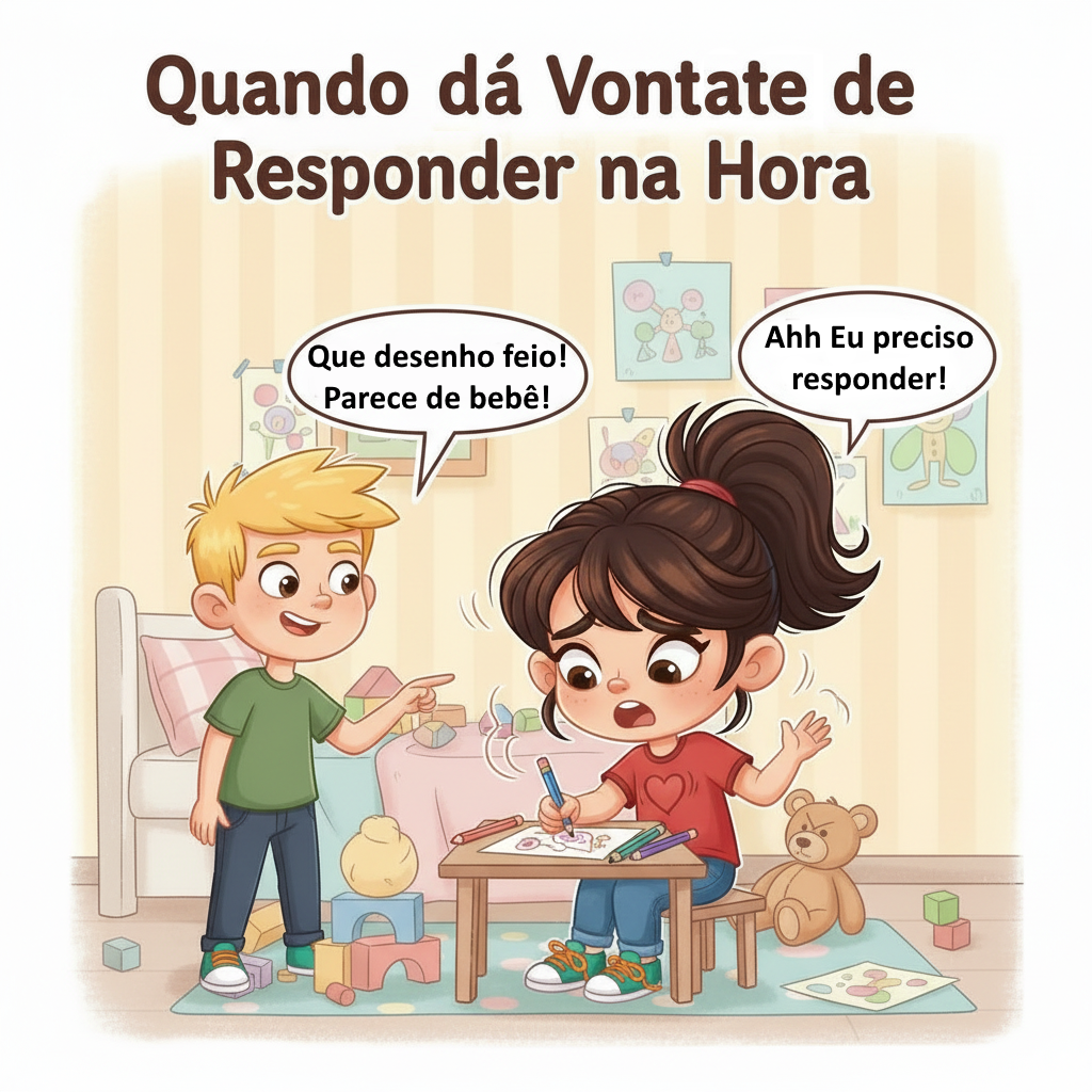 Ilustração do capítulo: “Quando Dá Vontade de Responder na Hora”