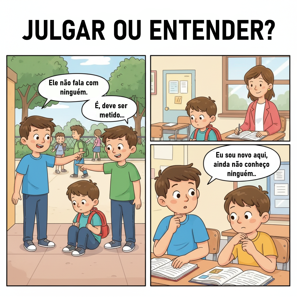Ilustração do capítulo: “Julgar ou Entender?”