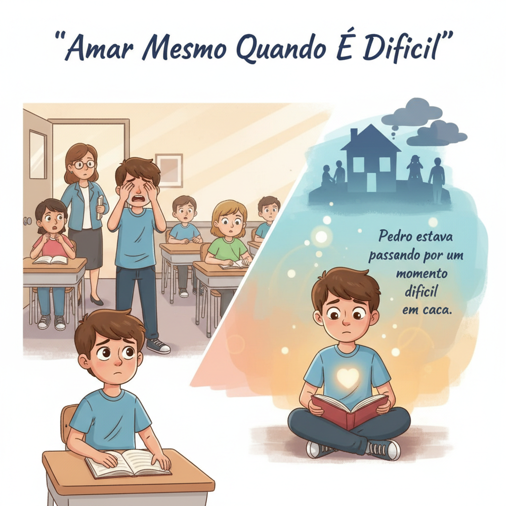 Ilustração do capítulo: “Amar Mesmo Quando É Difícil”