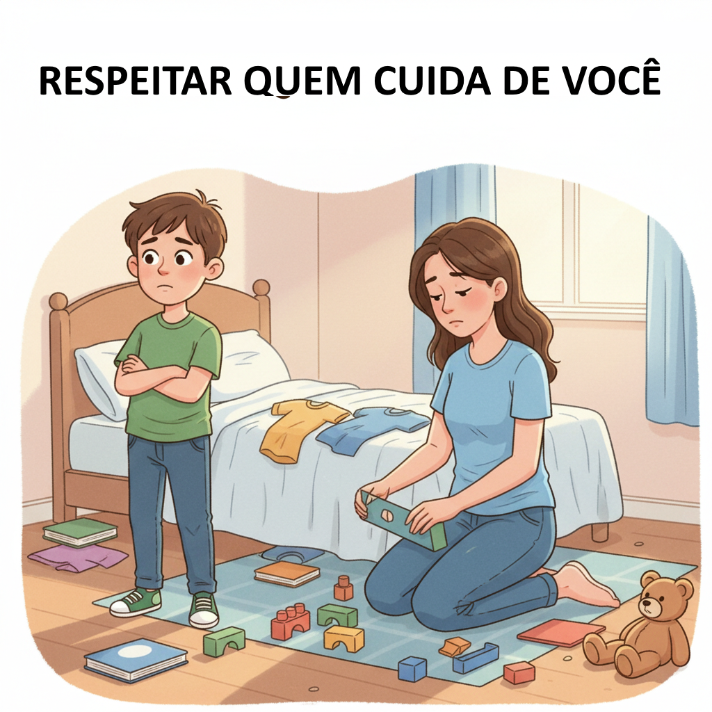 Ilustração do capítulo: “Respeitar Quem Cuida de Você”